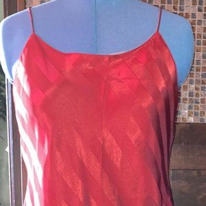 VICTORIA’s SECRET GOLD LABEL RED NIGHTGOWN SZ Large Vintage Candy cane Stripe
